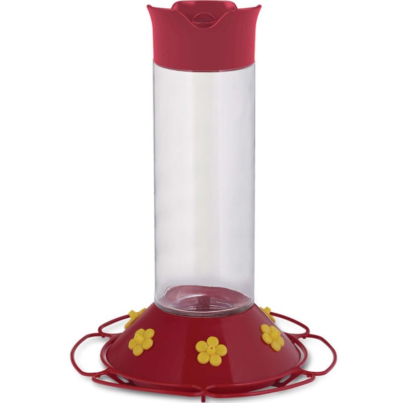 Glass/Plastic Hummingbird Nectar Feeder 6 Port 30 oz