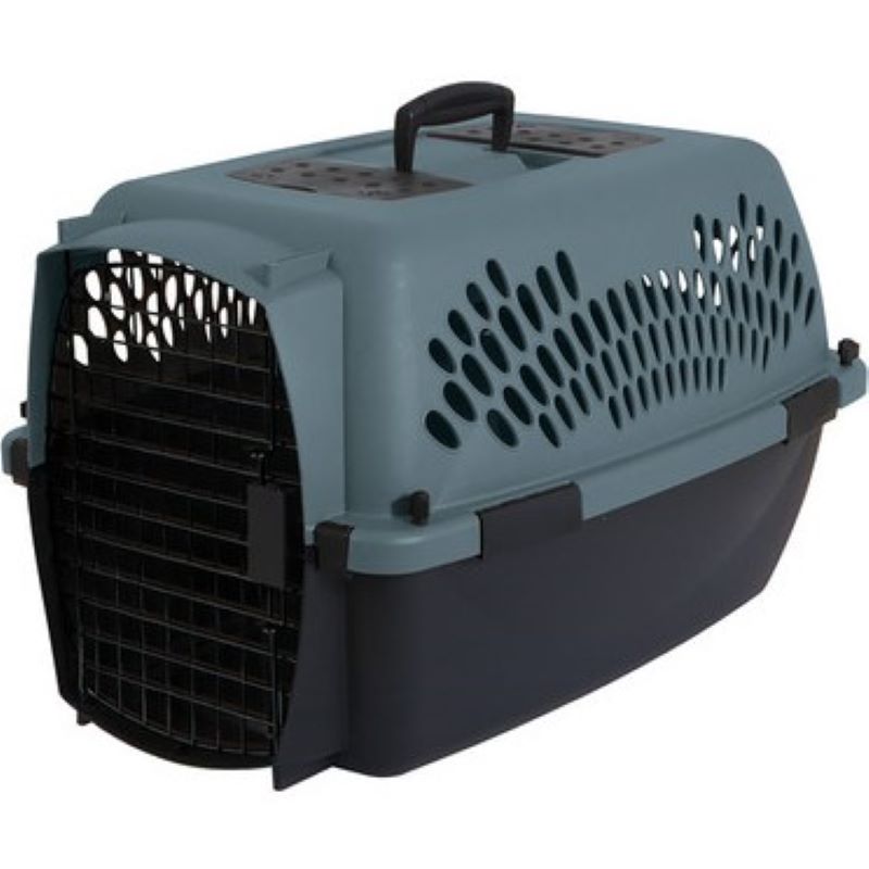 Black/Gray Plastic Pet Carrier