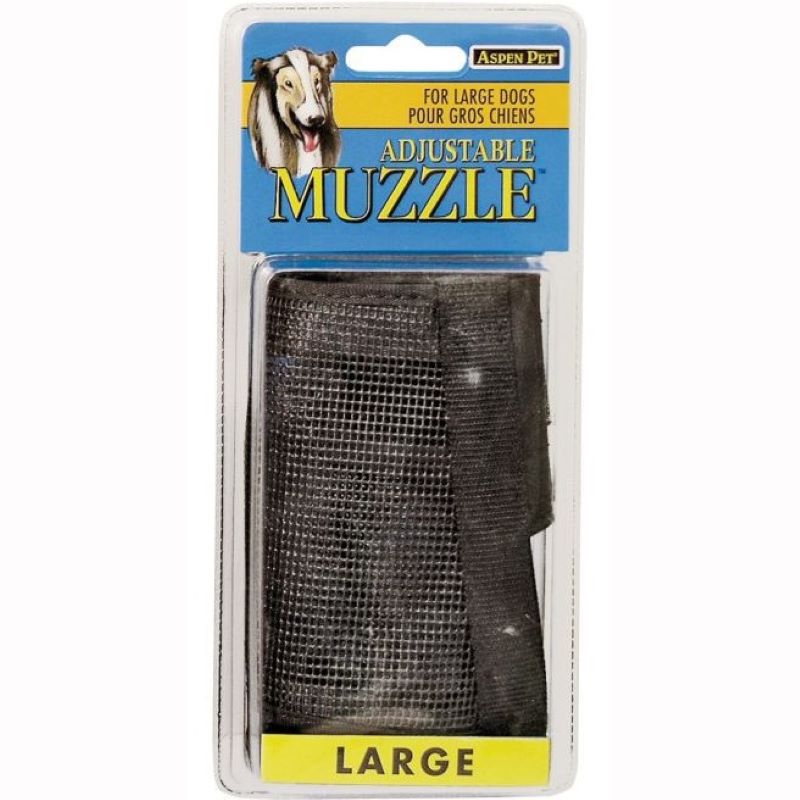 Large Black Adjustable Pet Muzzle