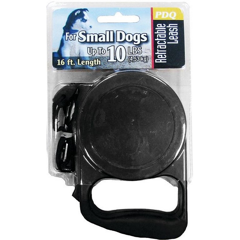 Black Retractable Small Dog Leash 16 ft