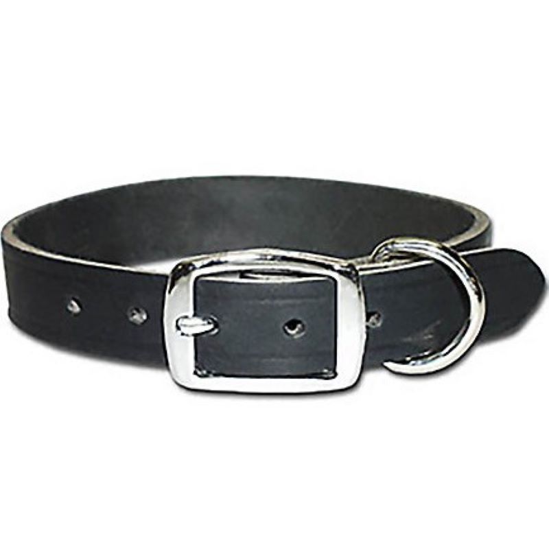 Leather Collar Black 20 in