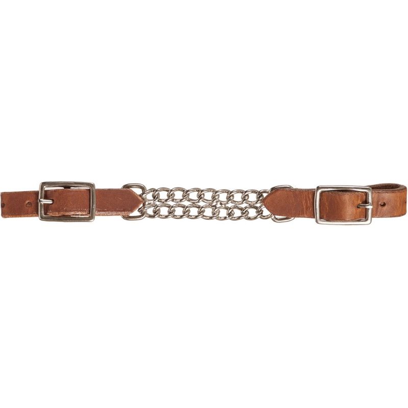 Leather Double Chain Curb