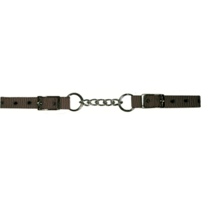 Nylon Single Curb Chain Brown