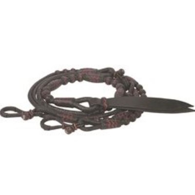 Rawhide Trimmed Show Reins 8.5 ft